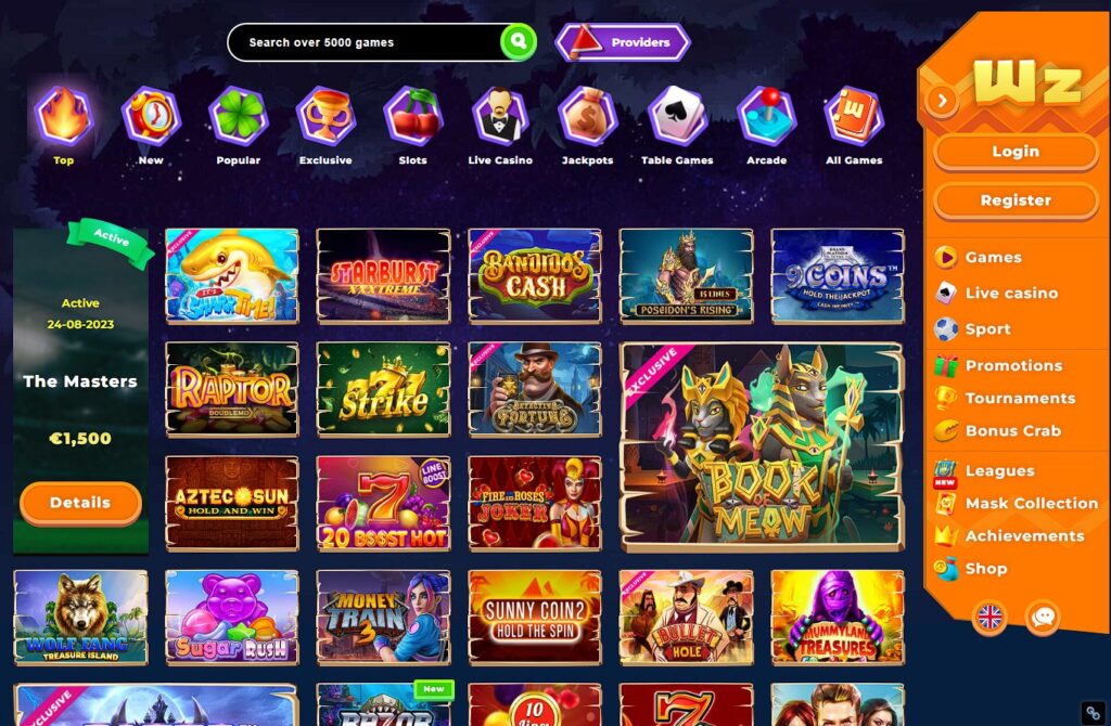 wazamba slot games and casino games software