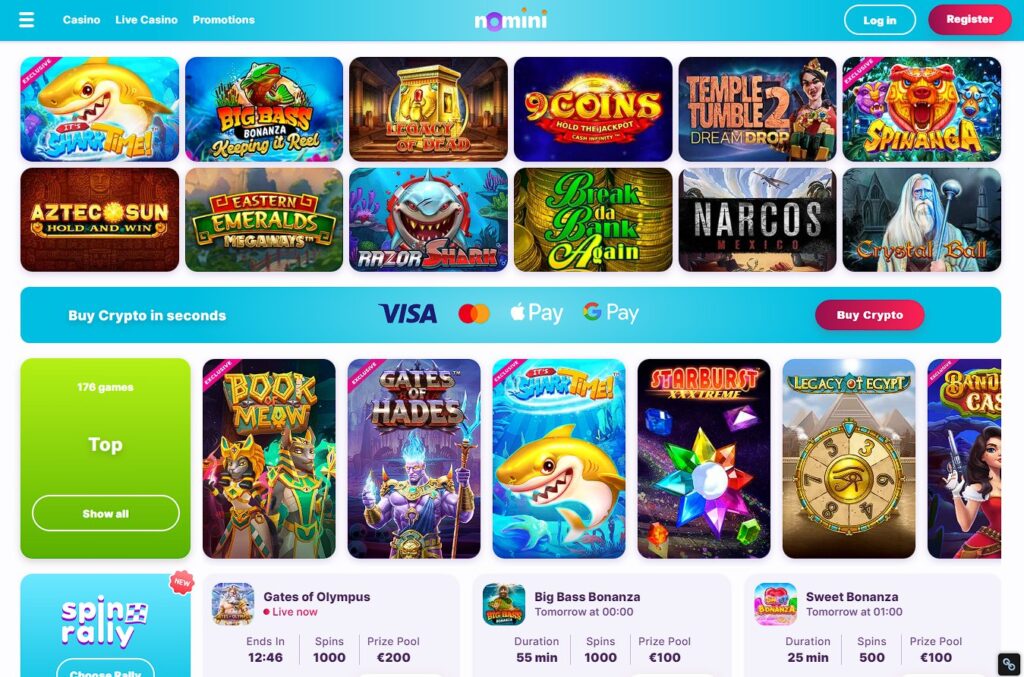 nomini casino slot games