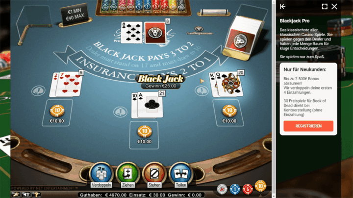 casino live black jack online