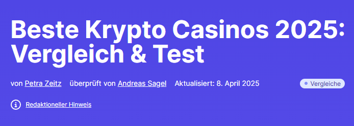 Krypto-Casinos
