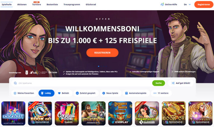 Vulkan Vegas - 100% Bonus & 25 Freispiele